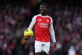 Arsenal forward Bukayo Saka