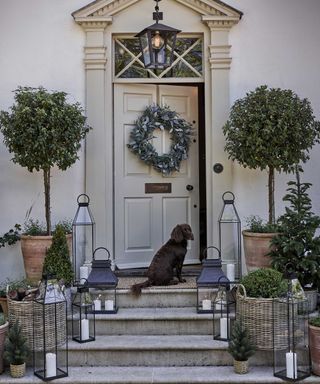 festive front door with accessories from The White Company