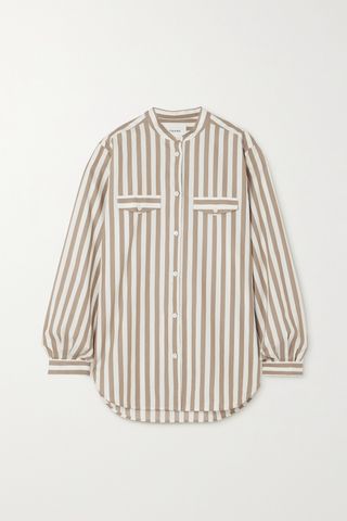 Femme Striped Cotton-Poplin Shirt