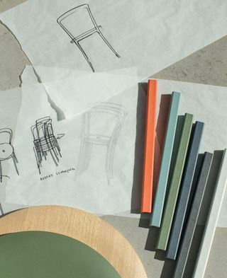 Design sketch for Barber & Osgerby 'On and On' chair