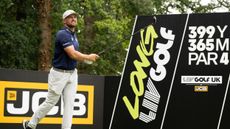 Bryson DeChambeau tees off at JCB Golf & Country Club staging LIV Golf UK