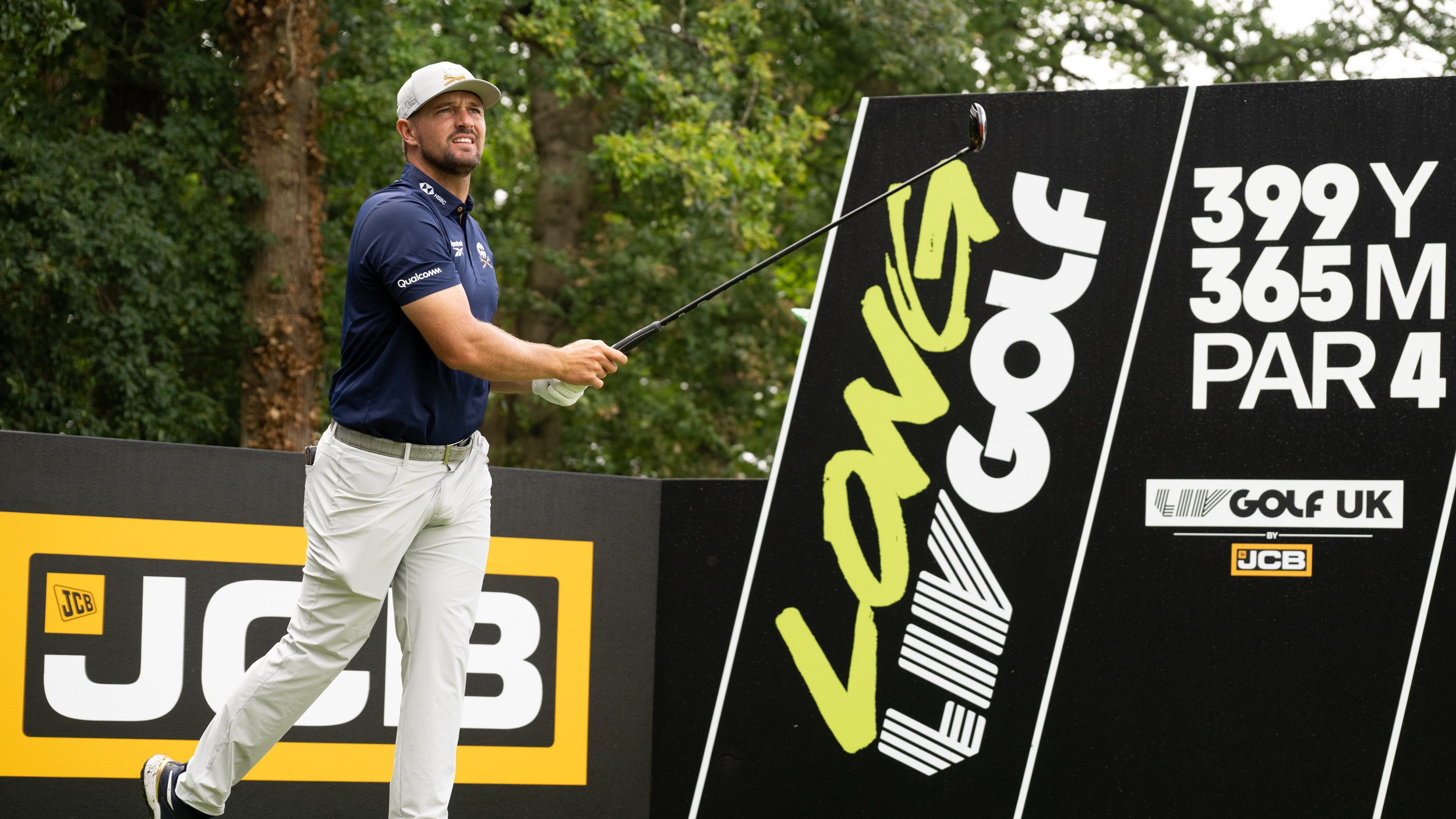 Bryson DeChambeau tees off at JCB Golf &amp; Country Club staging LIV Golf UK