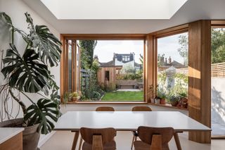inside looking out in modernist inspired east london house extension