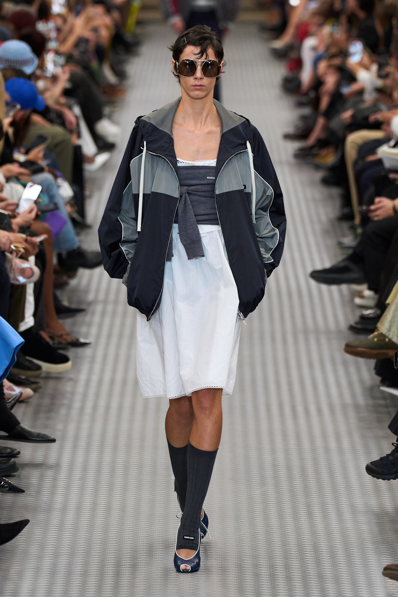 Miu Miu windbreaker on the runway