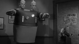 Martians in the "Mr. Dingle, The Strong" episode of The Twilight Zone