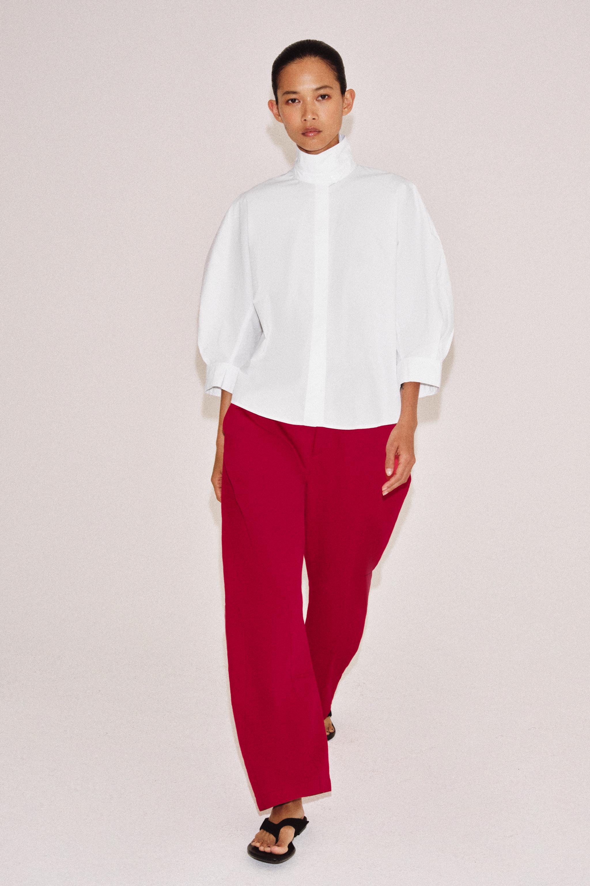 Zw Collection Puff Sleeve Shirt