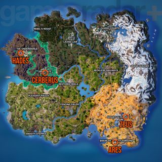 Fortnite Aspect of the Gods locations map