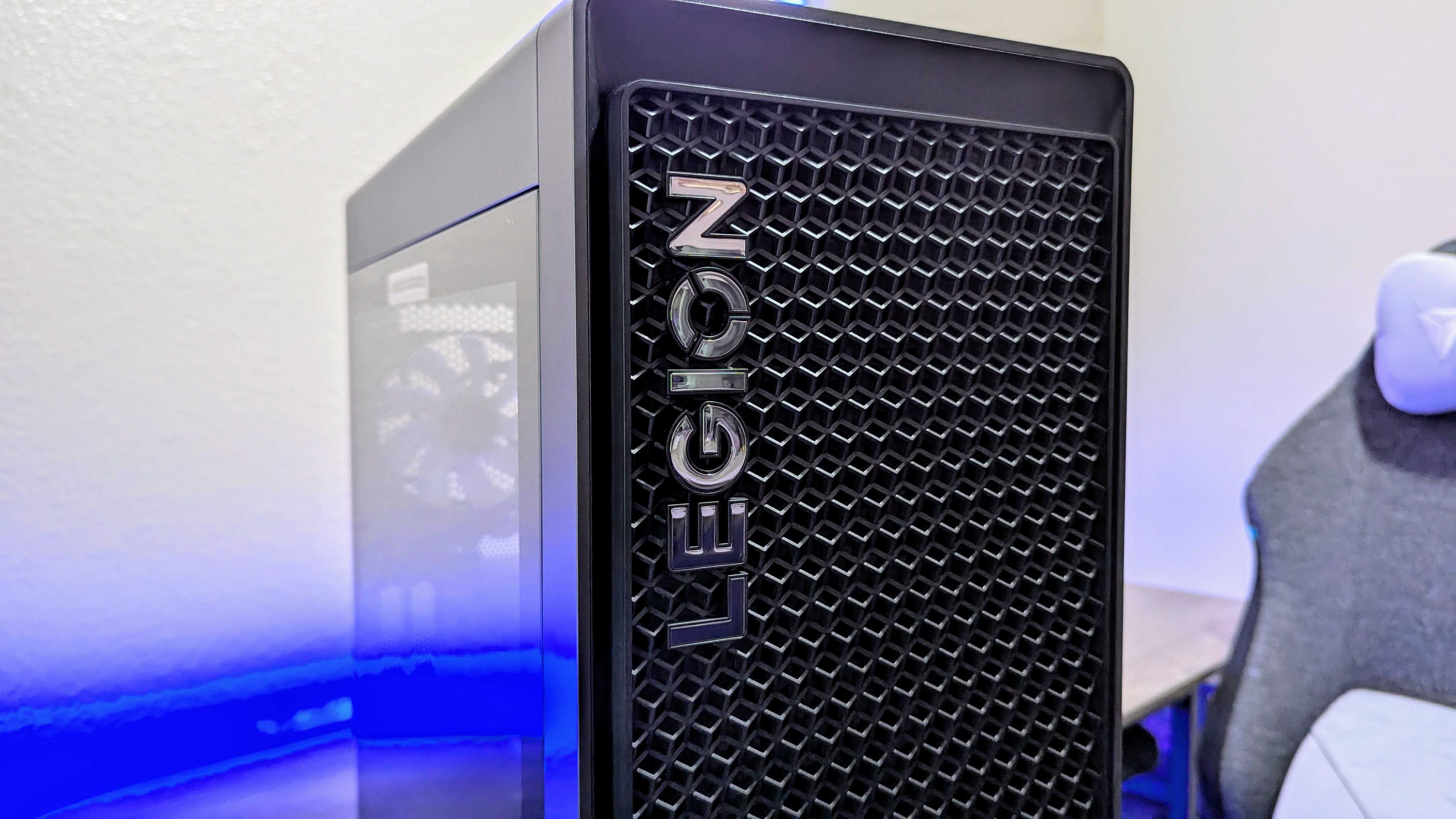 Image of the Lenovo Legion Tower 7i (Gen 10) gaming desktop.