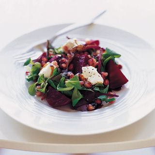 Beetroot, Pomegranate and Goats' Cheese Salad