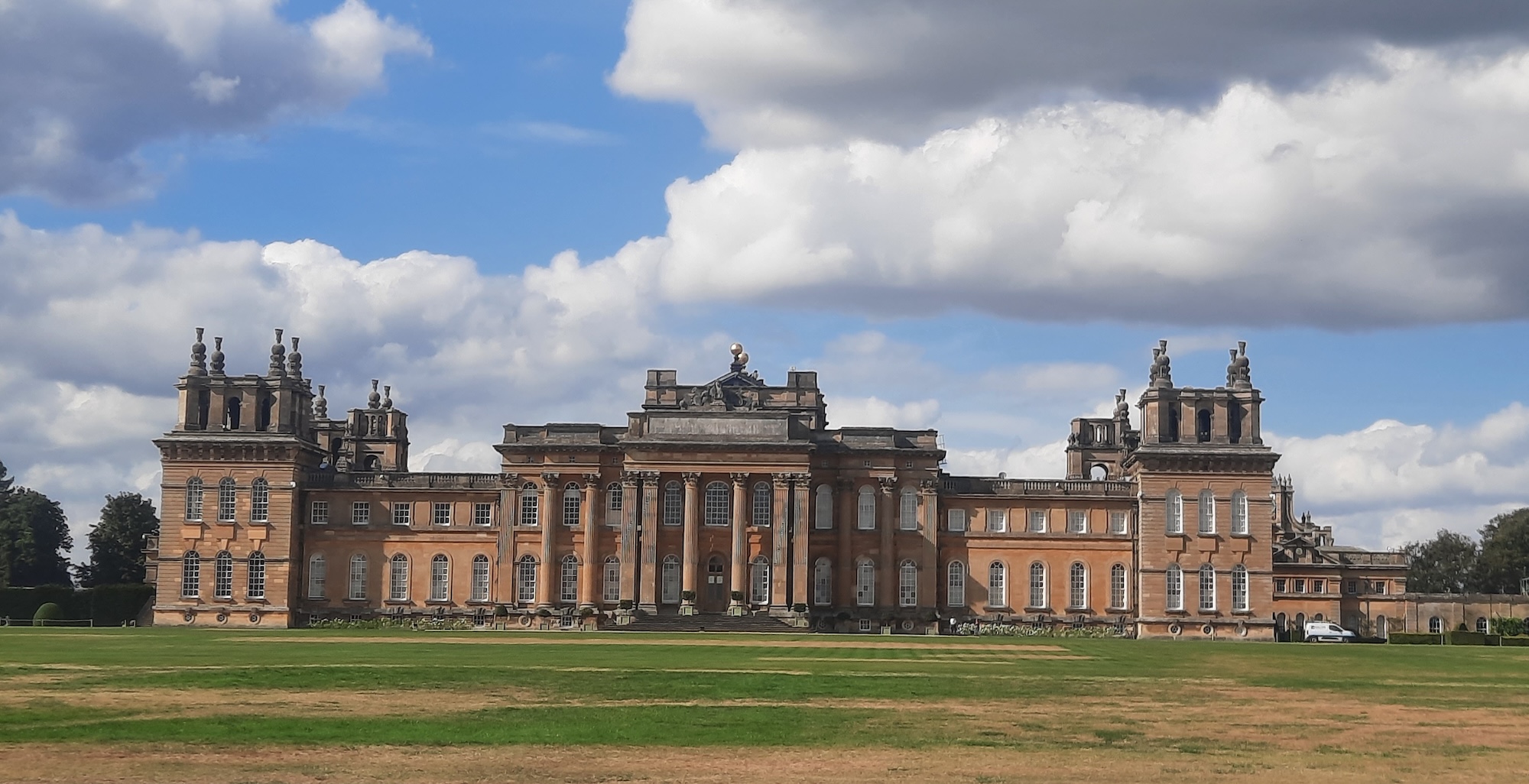 Image shows Blenheim Palace on a sunny day