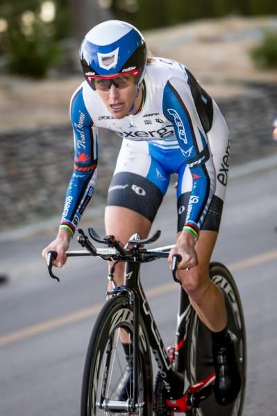 Kristin Armstrong (Exergy) just before her crash