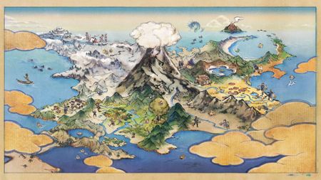 The map for Pokemon Legends: Arceus
