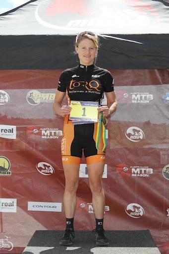 Jenni King, winner of the weekend and the All Mountain Cup series leader for the elite women