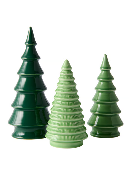 VINTERFINT Decoration, Set of 3 - Christmas Tree Green