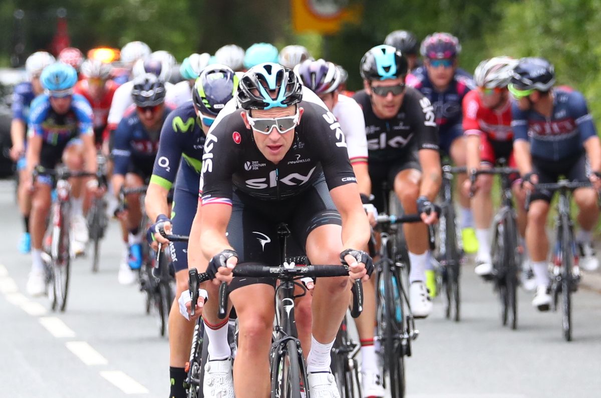 Ian Stannard hard at work at British nationals