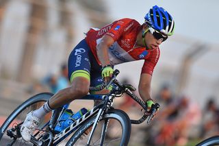 Esteban Chaves in action during Abu Dhabi's final stage.