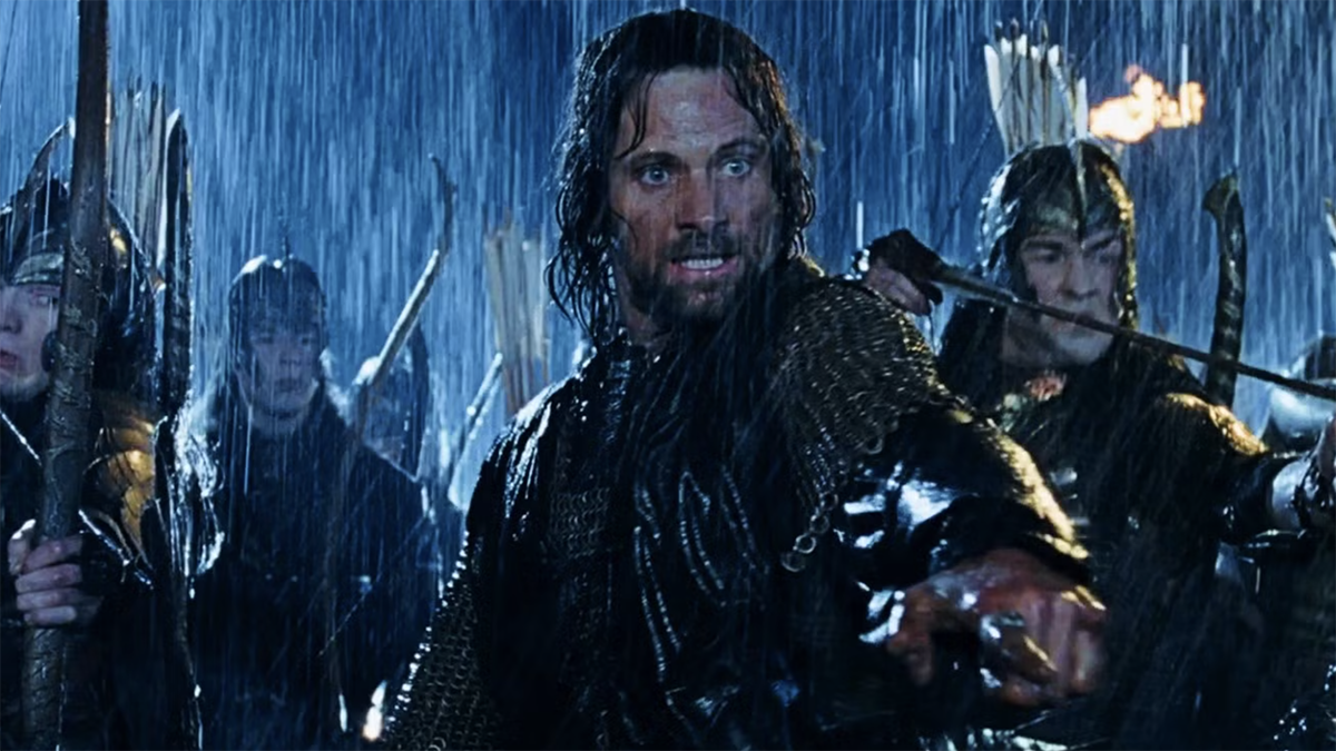 The battle of Helm&#039;s Deep in The Lord of the Rings: The Two Towers