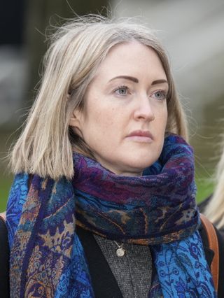 Esther Ghey, mother of murdered teenager Brianna Ghey, arrives at Manchester Crown Court on February 2, 024
