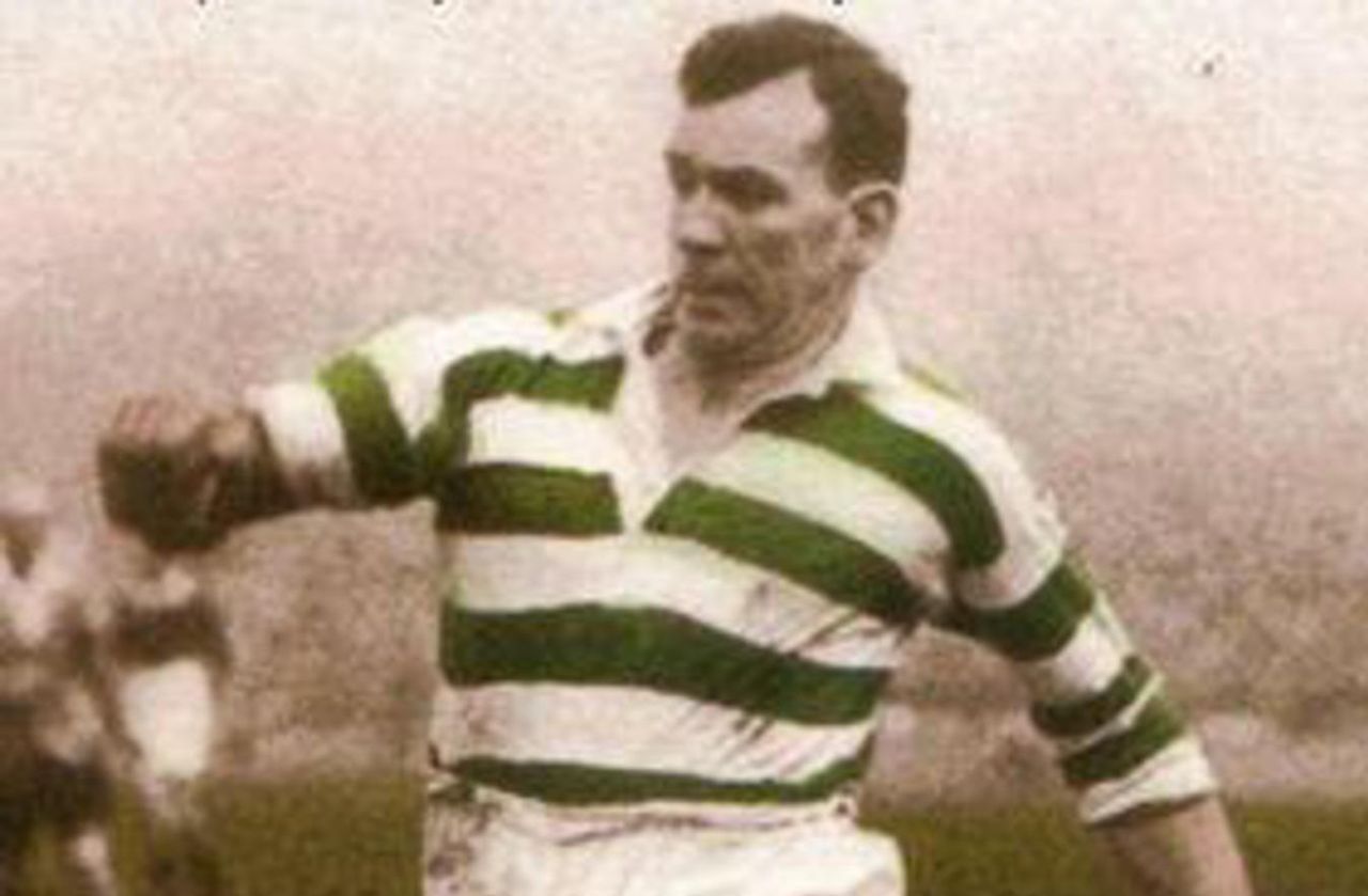 Jimmy McGrory in action for Celtic