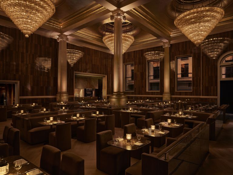 RH London dining room