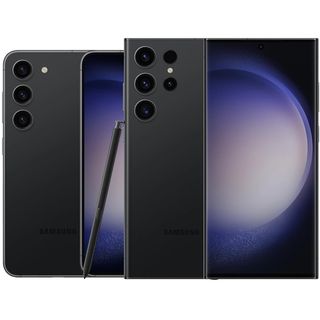 Samsung Galaxy S23/S23+ and S23 Ultra in Phantom Black