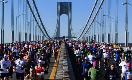 Runners in the 2010 New York City Marathon