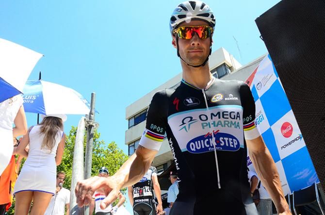 Tom Boonen (Omega Pharma-QuickStep) reports for duty at the Tour de San Luis.