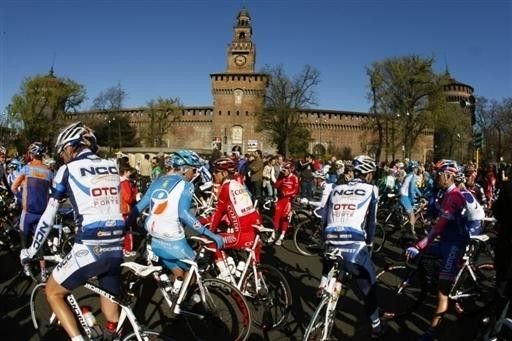 Riders contemplating the best part of 300 kilometres on the menu today.