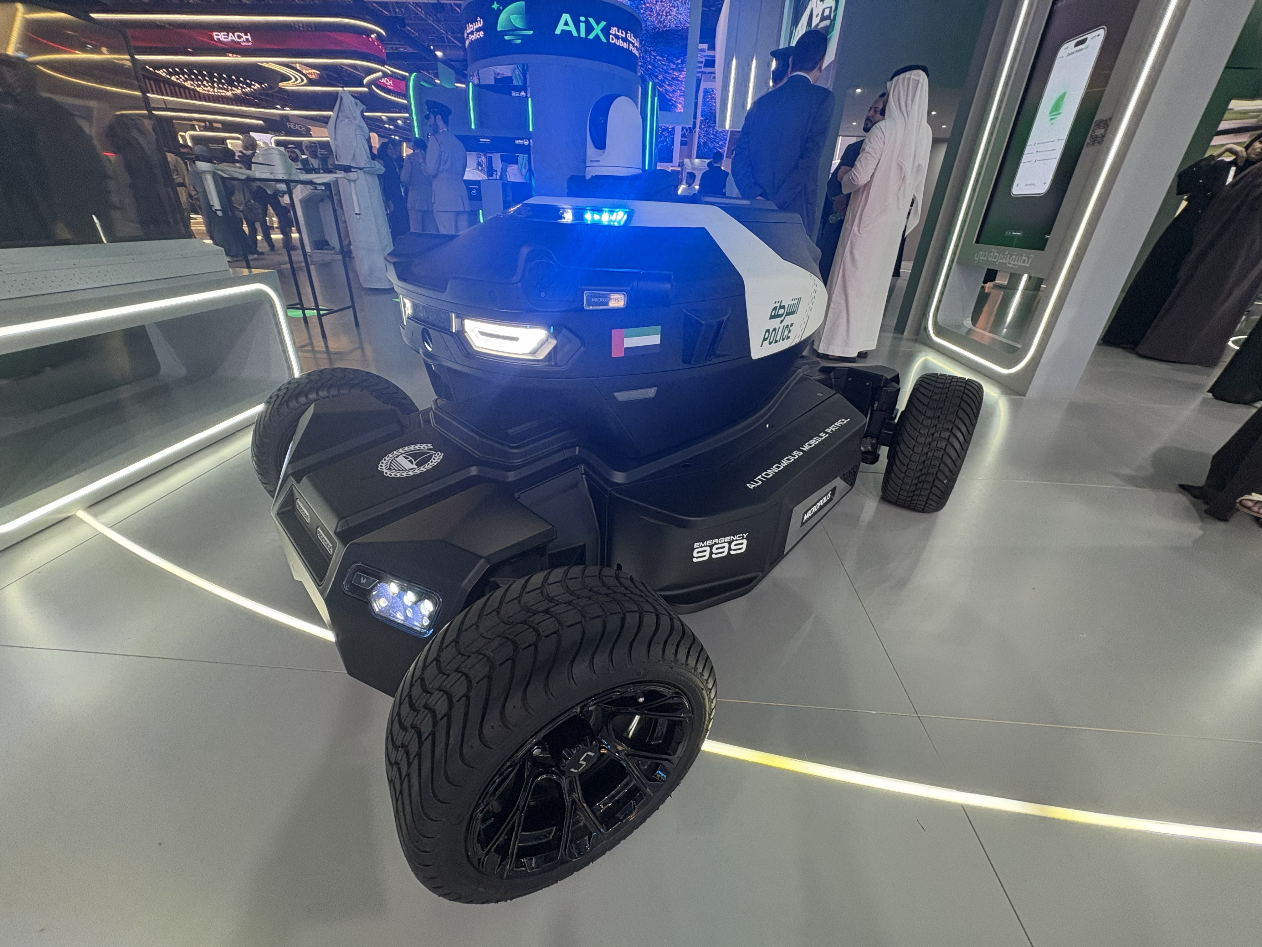 Image of a futuristic police car