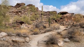 Hidden Valley Mormom Trail in South Mountain Park Preserve in Phoenix Arizona