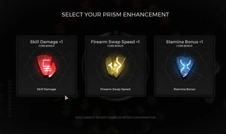 An image of Prism enhancements, as arriving with the free content update alongside Remnant 2 DLC the Dark Horizon.