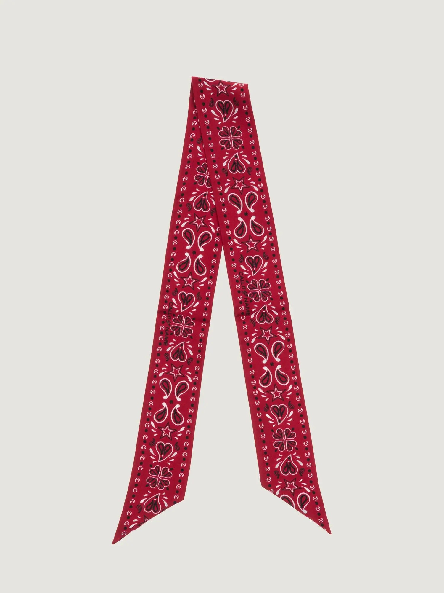 Mini Silk Scarf - Burgundy