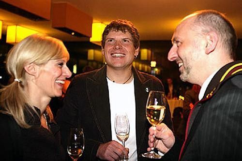 Jan Ullrich and partner Sara Steinhauser look happy to be Vienna