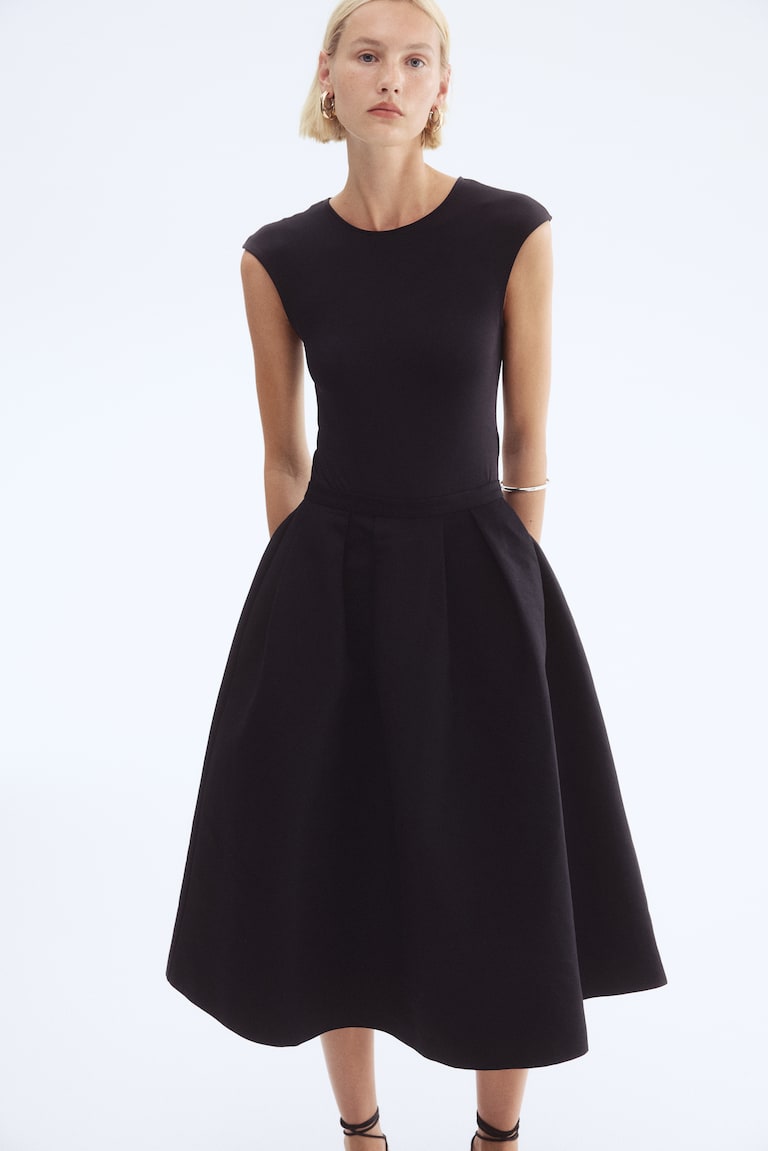 A-Line Midi Skirt