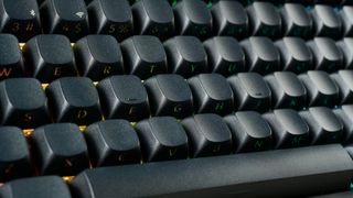 A photo of the Keychron Q3 Max showing a close up of the keycaps