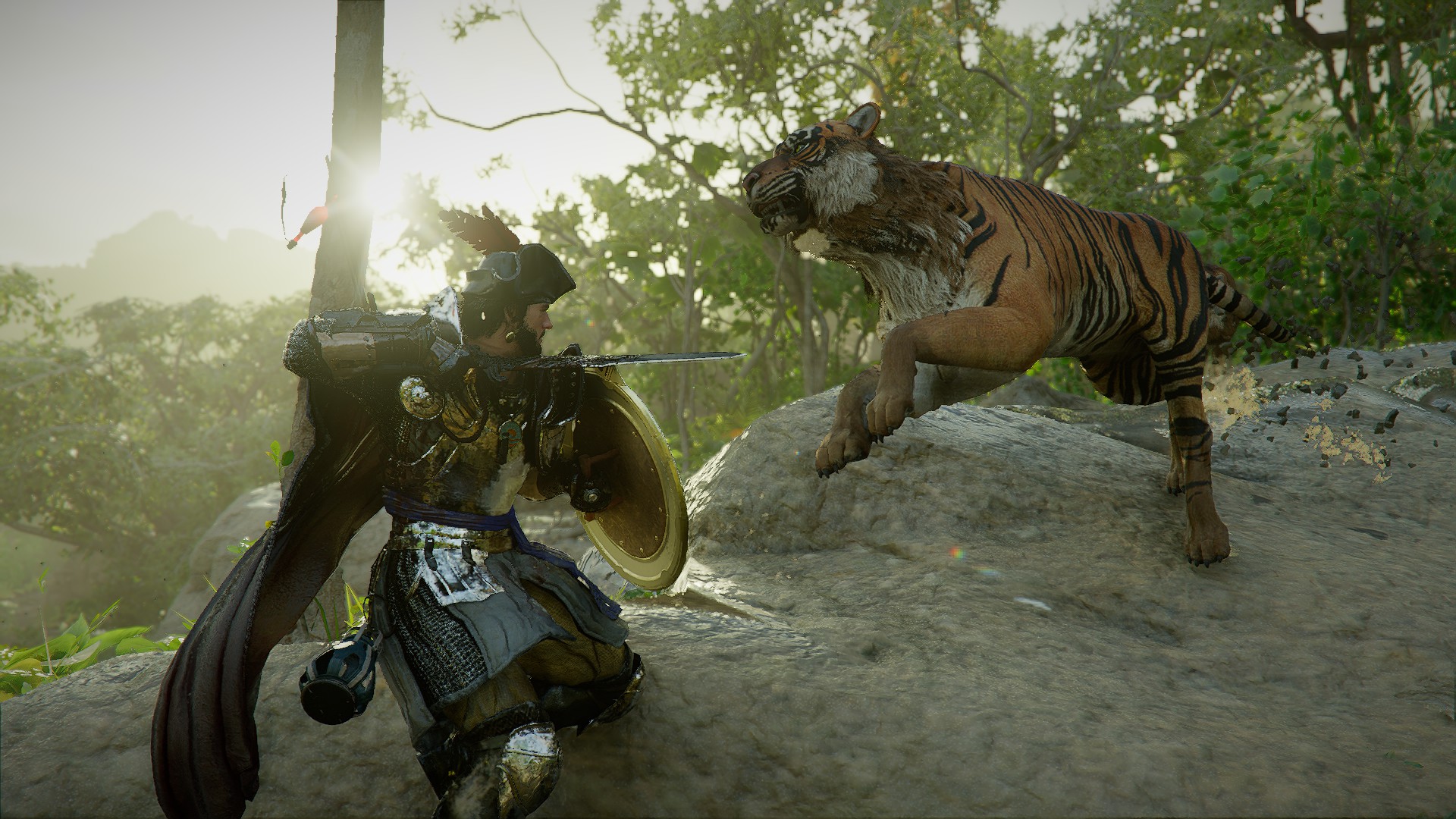 Tiger mounts in Crimson Desert