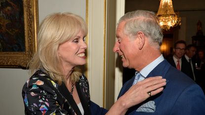 Joanna Lumley with Prince Charles