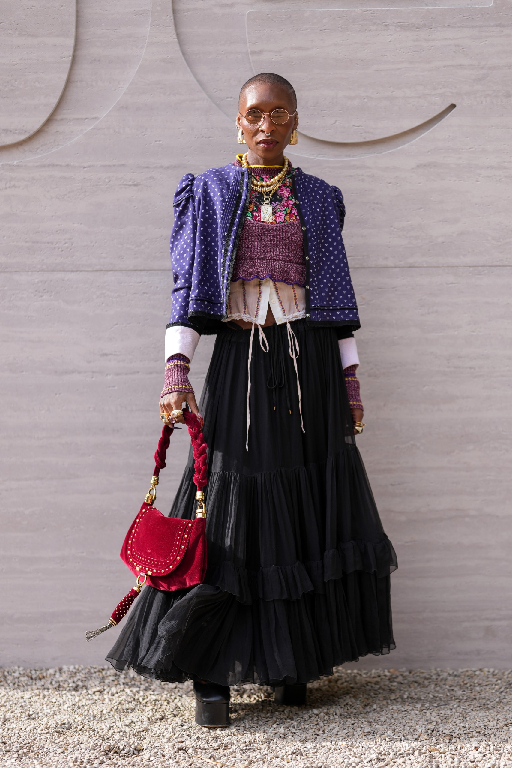 Cynthia Erivo's look at Chlo&amp;eacute;'s Spring/Summer 2027 Paris Fashion Week show