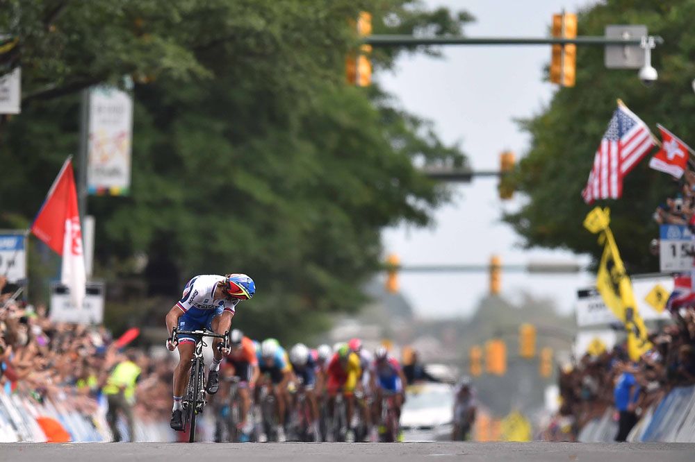 Peter Sagan (Slovakia) makes his winning move