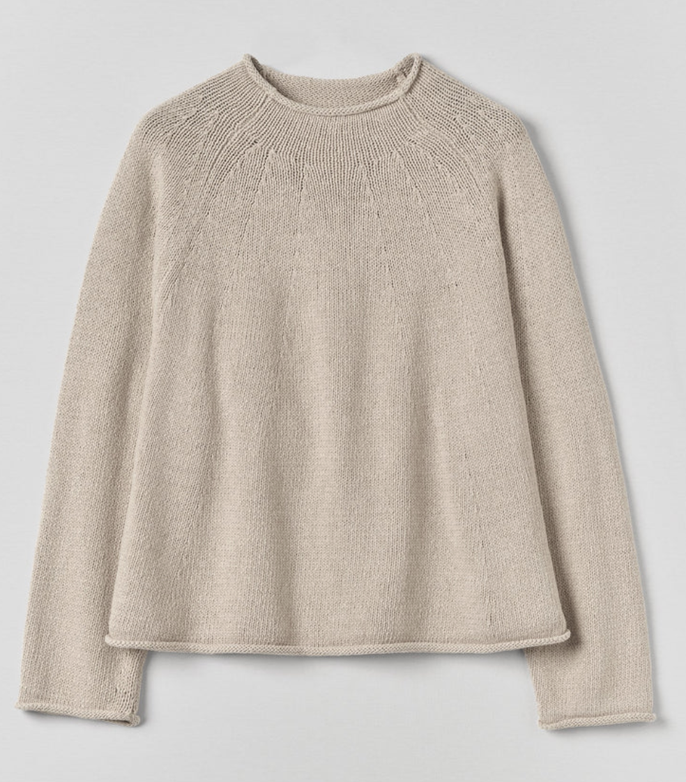 TOAST, Organic Cotton Linen Easy Sweater | Parchment