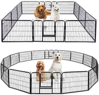 VIVOHOME Heavy Duty Foldable Metal Pet Fence Playpen RRP: $382.99 | Now: $259.99 | Save: $123.00 (32%)