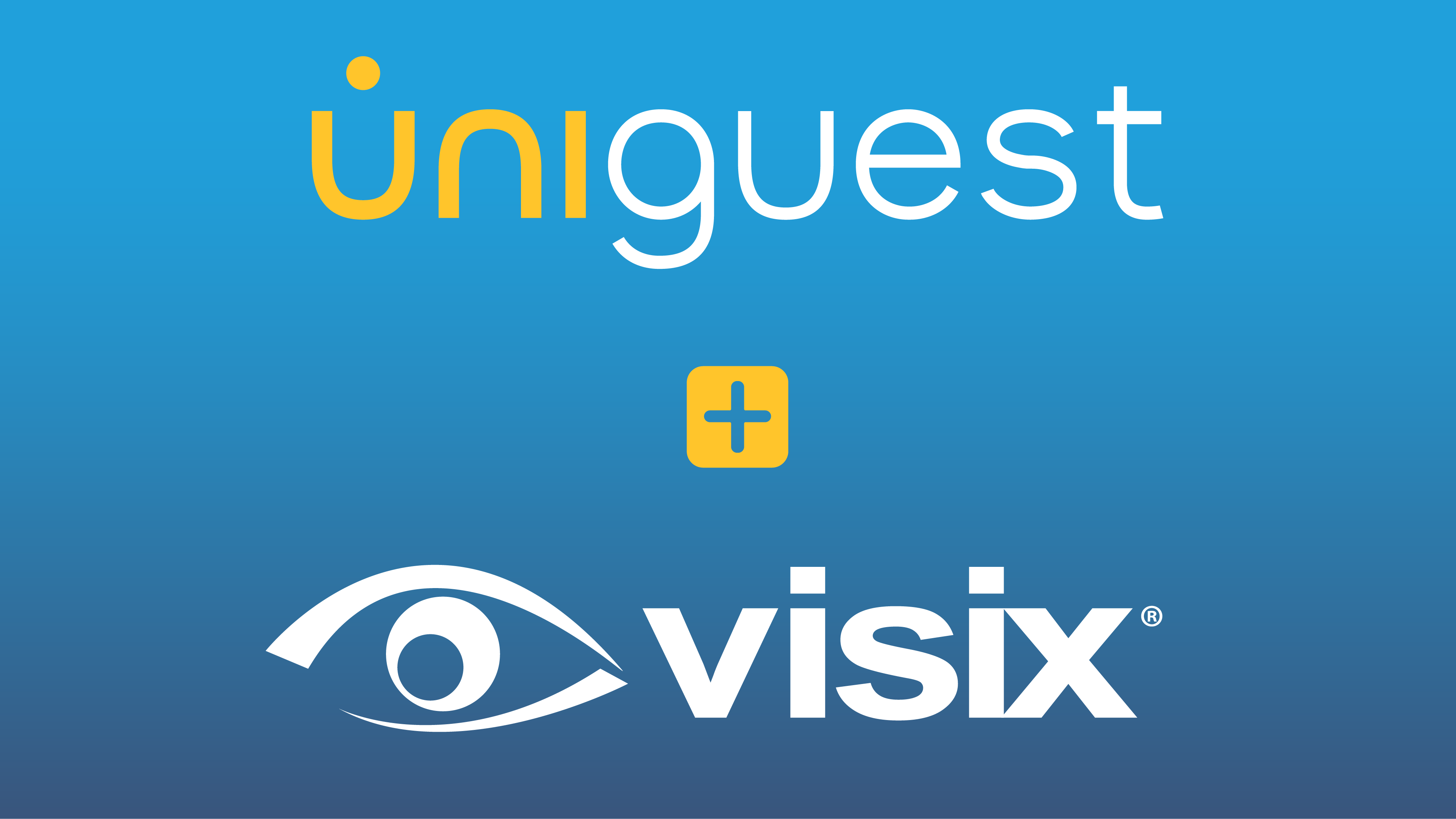 Sean Matthews, CEO, Visix; Matt Goche, CEO, Uniguest (l-r)