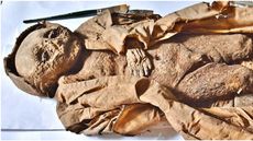 The child mummy, a member of the Austrian aristocracy, was found wrapped in a silk-hooded coat.