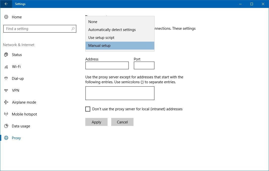 hide ip address windows 10