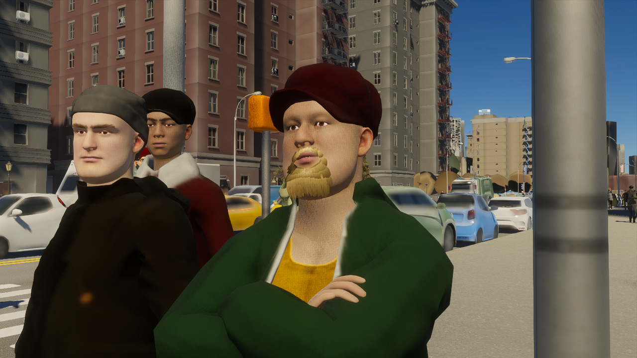 Citizen in a modern city