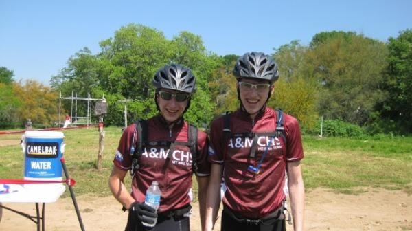 Boone Flynn and a teammate
