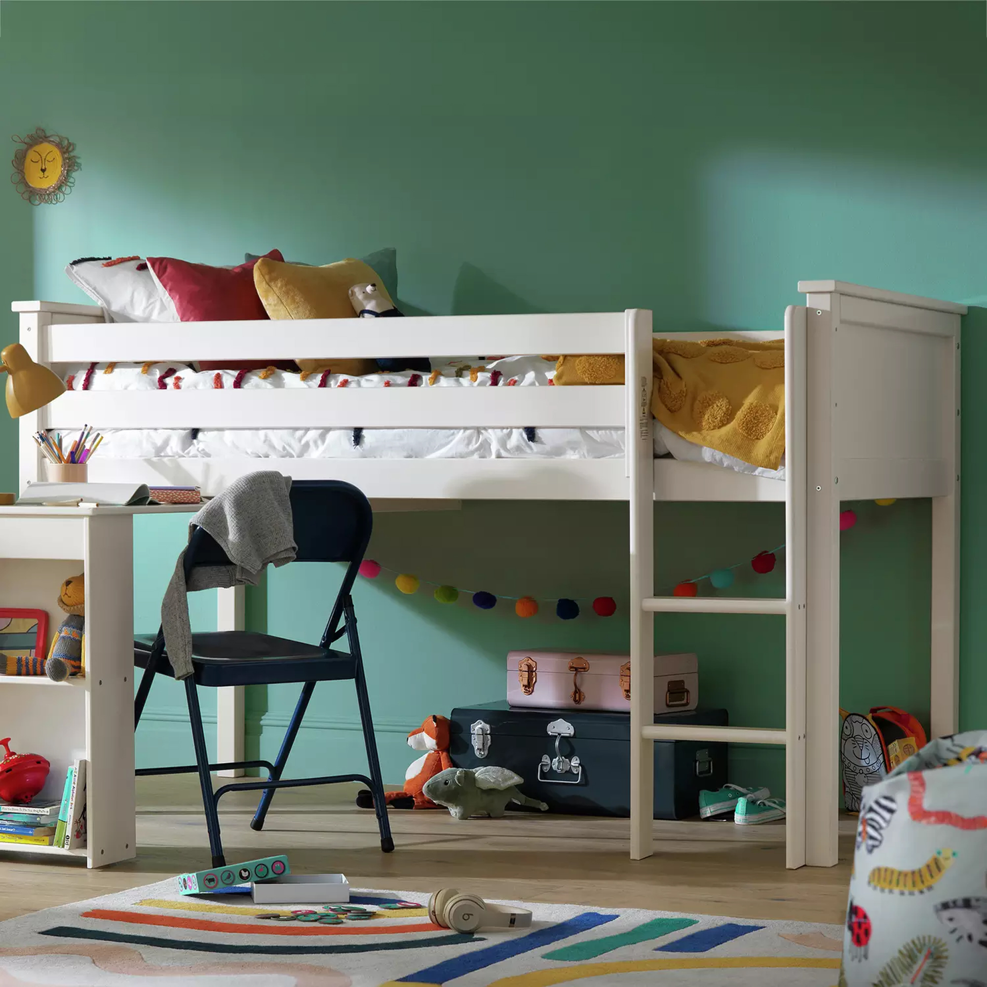 Habitat, Brooklyn Mid Sleeper Bed Frame with Desk