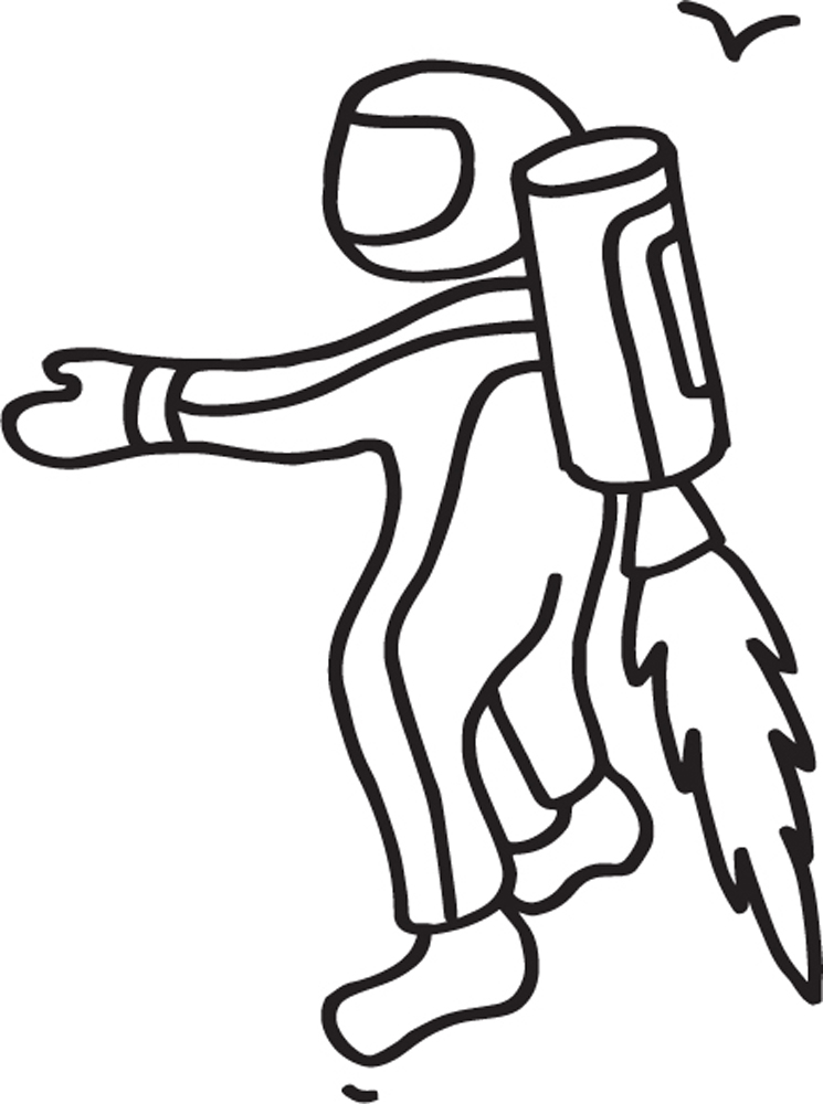 Flying machine doodle by designer Ayse Birsel.
