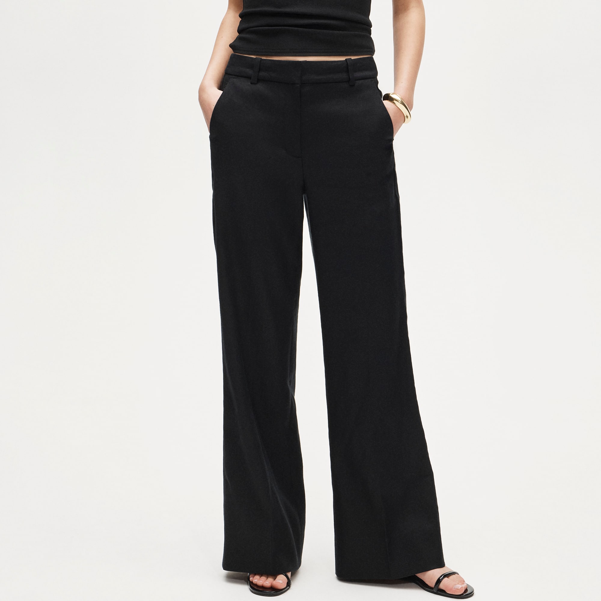 Carolina Flare Pant in Stretch Linen Blend