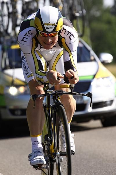 HTC-Columbia's Andre Greipel rode to ninth place in the prologue.